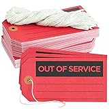 Stockroom Plus Red Tags with String - 5.75 x 3