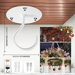Etoolia Ceiling Hooks for Hanging Plants- 4pcs 2.56