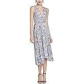 Rachel Roy Womens Floral A-line Dress, Grey, 8