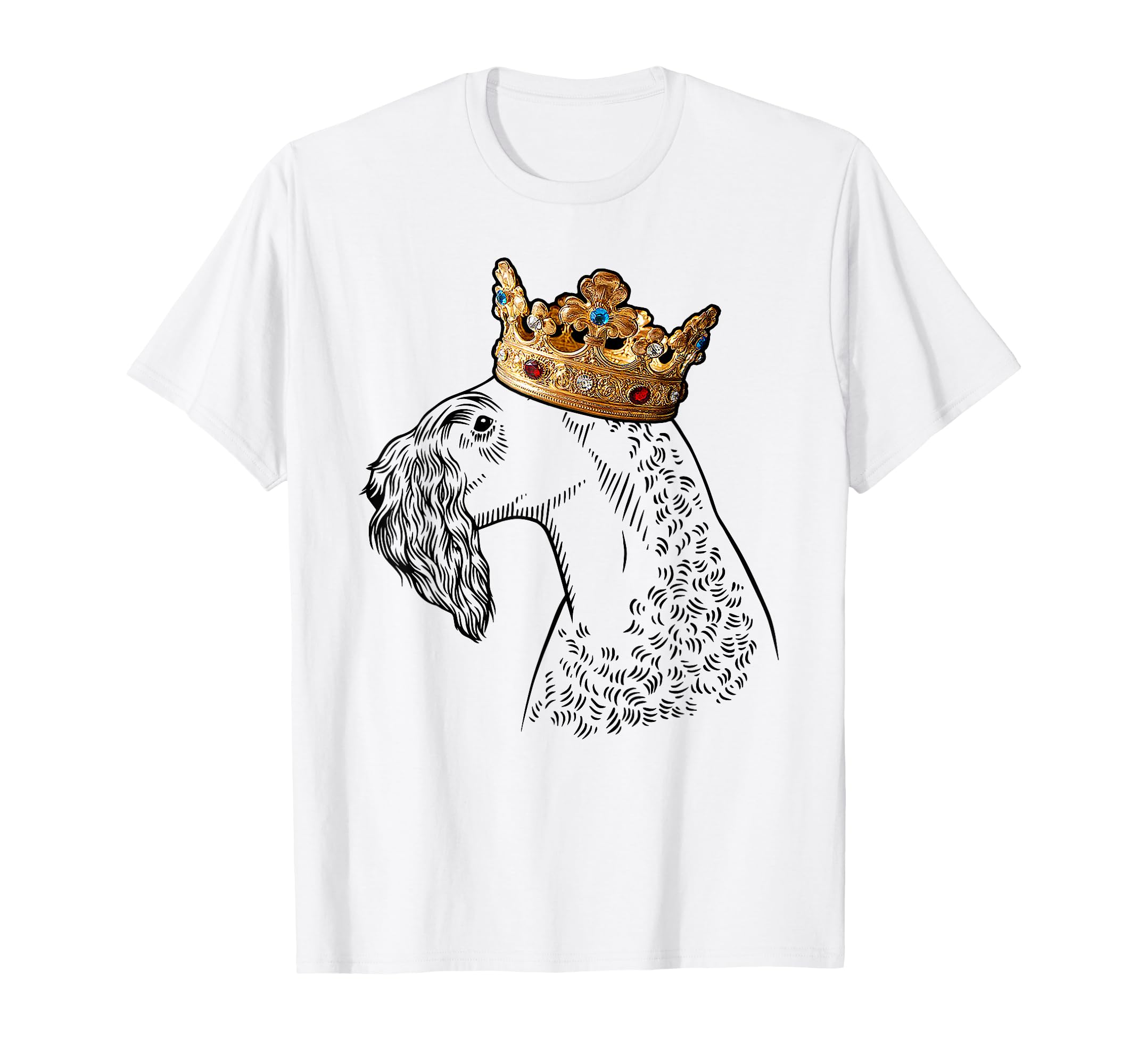 Kerry Blue Terrier Dog Wearing Crown T-Shirt
