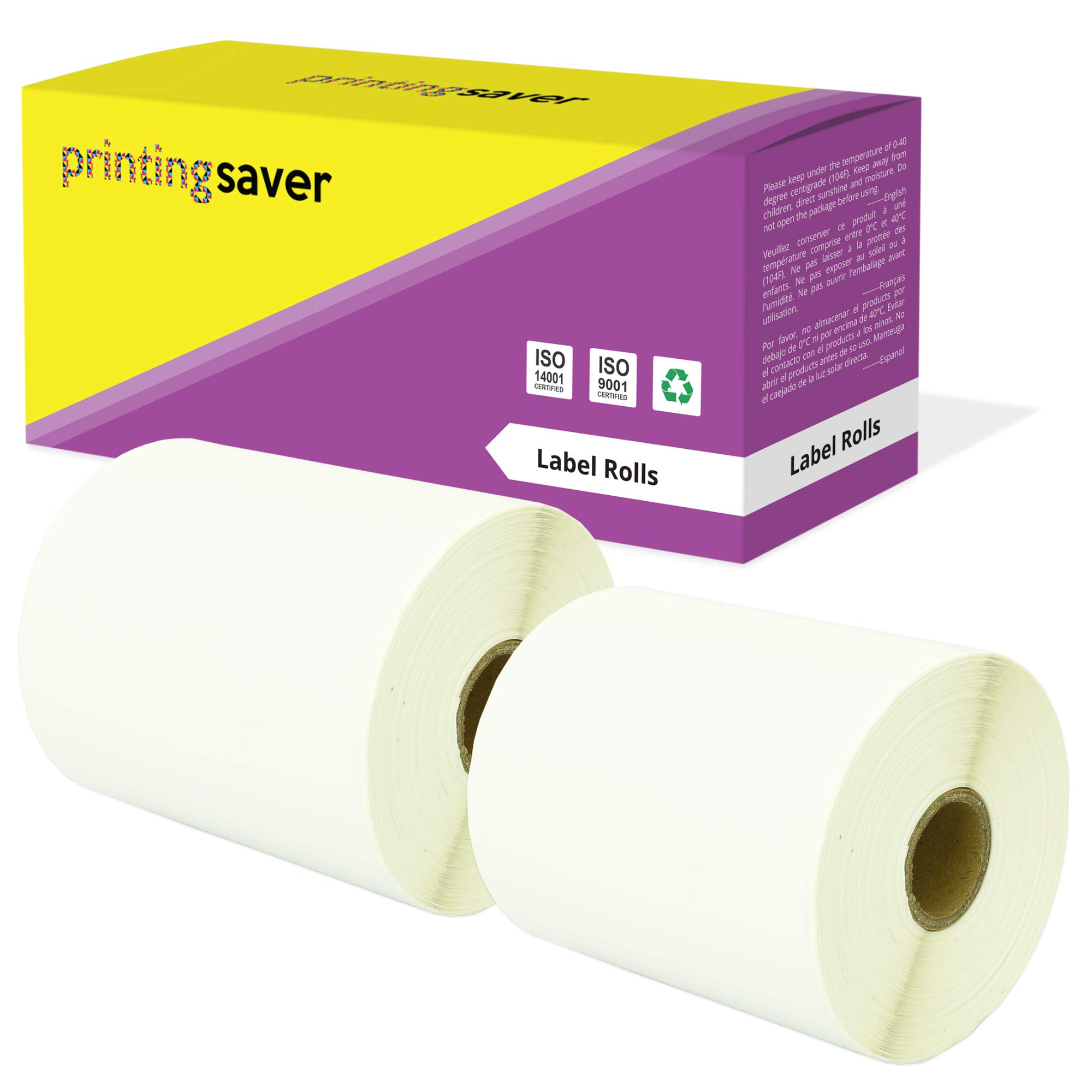 2 Compatible Rolls 100mm x 210mm White Direct Thermal Labels for Zebra GK420d GK420t GC420d GX420d GX420t GC420t GX430t GT800 LP2844 TLP 2844 Citizen CL-S521 CL-S621 CL-S631 (200 Labels per Roll)