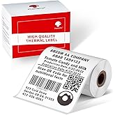 Phomemo 2.75'' x 3.14'' Labels - Compatible Phomemo M220 M200 Address, Barcode Labels - Direct Thermal Labels, Black in White,1Roll / 100 Labels