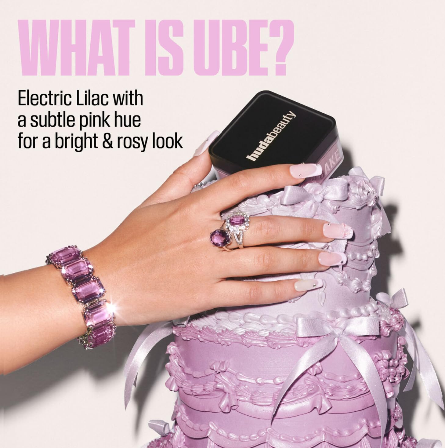 Huda Limited Edition Easy Bake Loose Baking & Setting Powder - Ube Birthday Cake (electric lilac) - 20 g / 0.71 oz