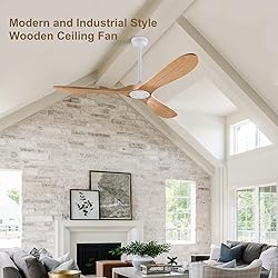 XBIBI 52 Inch Ceiling Fans Without Light, Solid