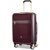 Samsonite Mobile Solutions 2 Carry-On Luggage, Expandable Spinner Suitcase with Laptop Compartment, TSA Lock, Lightweight Travel Bag with Dual Spinner Wheels &amp; WetPak Storage, Merlot