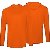 Glory Max High Visibility Safety Work T Shirts Long Sleeve with Hood 2 Pieces