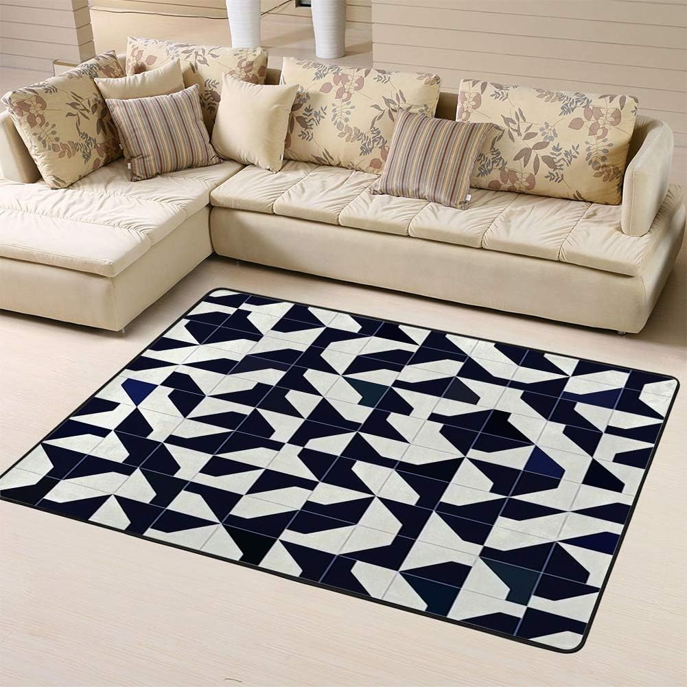 Doormats Area Rug Rugs Abstract Modernist Style Geometric Tiles Design Repeat for and Printfloor Mat for Home Decor 60