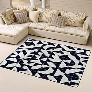 Doormats Area Rug Rugs Abstract Modernist Style Geometric Tiles Design Repeat for and Printfloor Mat for Home Decor 60
