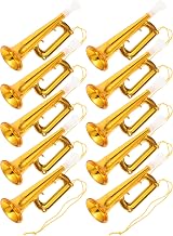 Balacoo 10pcs Mini Trumpet Toy Resin Wind Musical Instrument for Kids Party Fun view 1