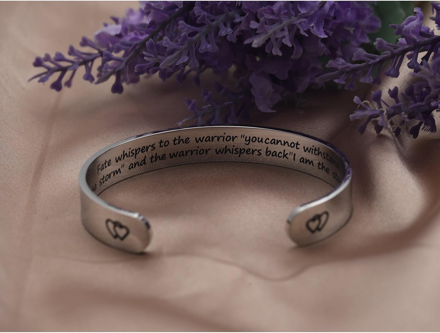 LParkin Encouragement Bracelet Warrior Bracelet Fate Whispers to The Warrior You Cannot Withstand The Storm... I Am The Storm - Image 5