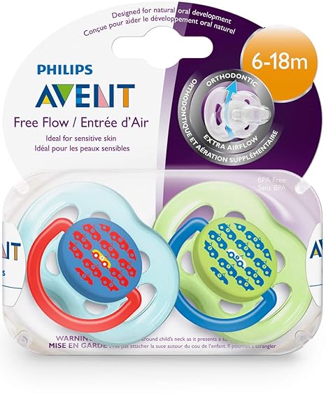 Philips Avent BPA Free Fashion Pacifier 6-18 Months 2-Pack