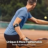 FREETOO Tennis Elbow Support Strap Adjustable with Removable Pad Black view 4