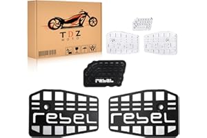 TDZ MOTO Black Rider Floorboards Wide Foot Pegs Pedals + Brake Pedal for Honda Rebel CMX250/300/500 2017-2024 (Not Suitable f
