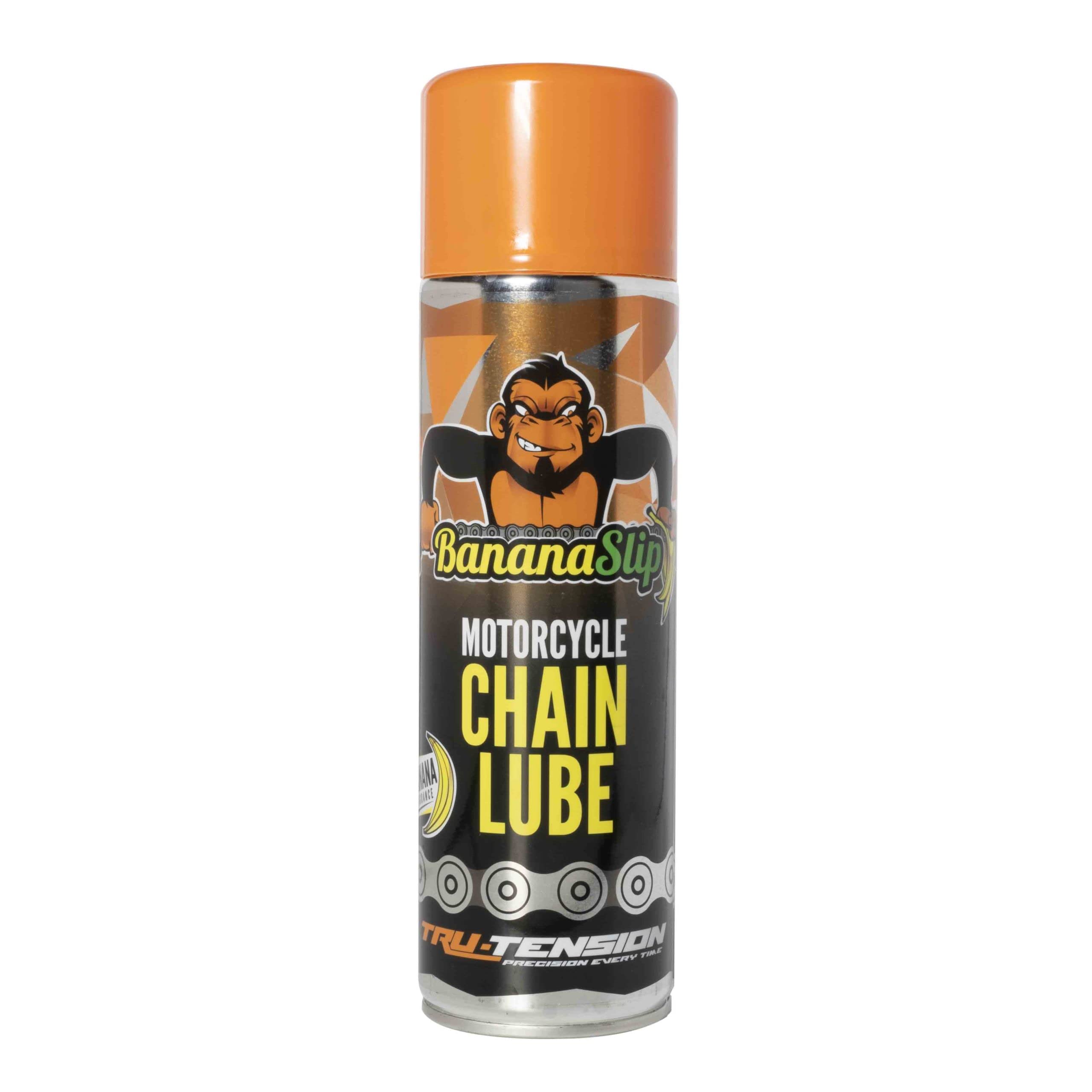 Tru-Tension | BananaSlip Motorcycle Chain Lube | Motorbike Anti-Fling Lubricant | 500ml