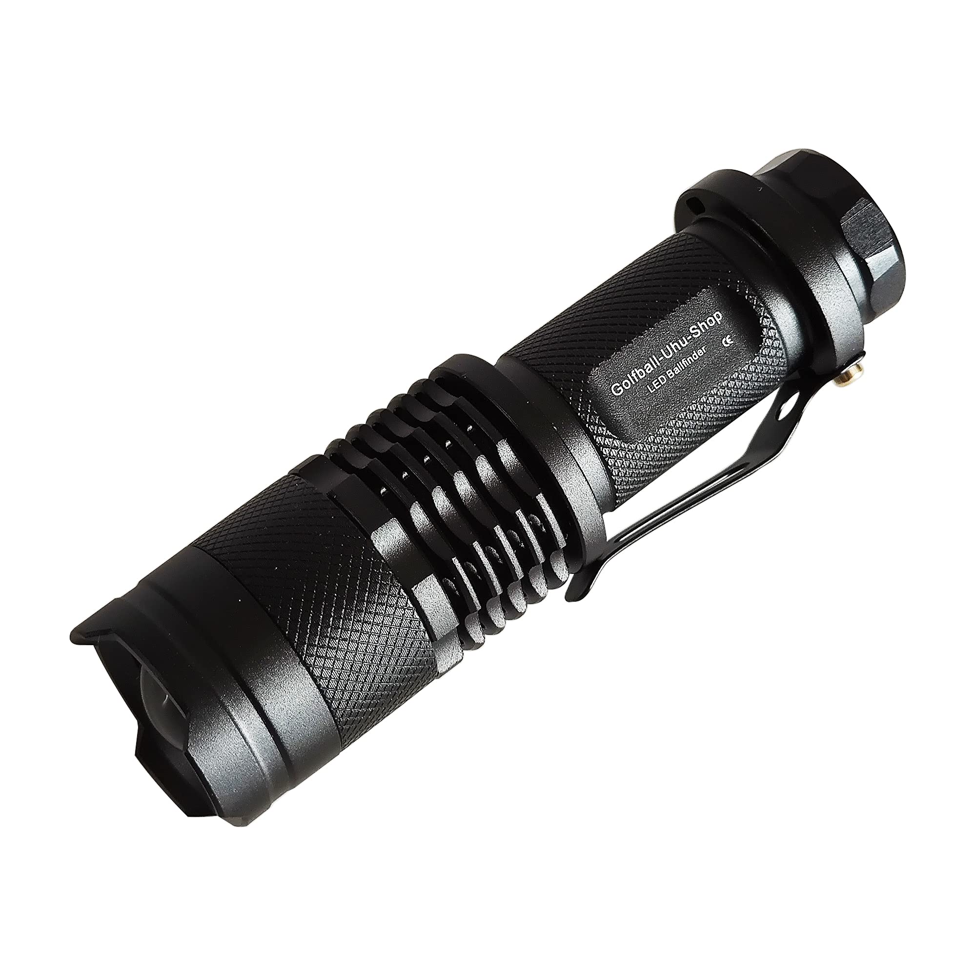 Golfball-Uhu - Shop LED ball finder finds mass golf balls - golf ball finder lamp golf gift (black)