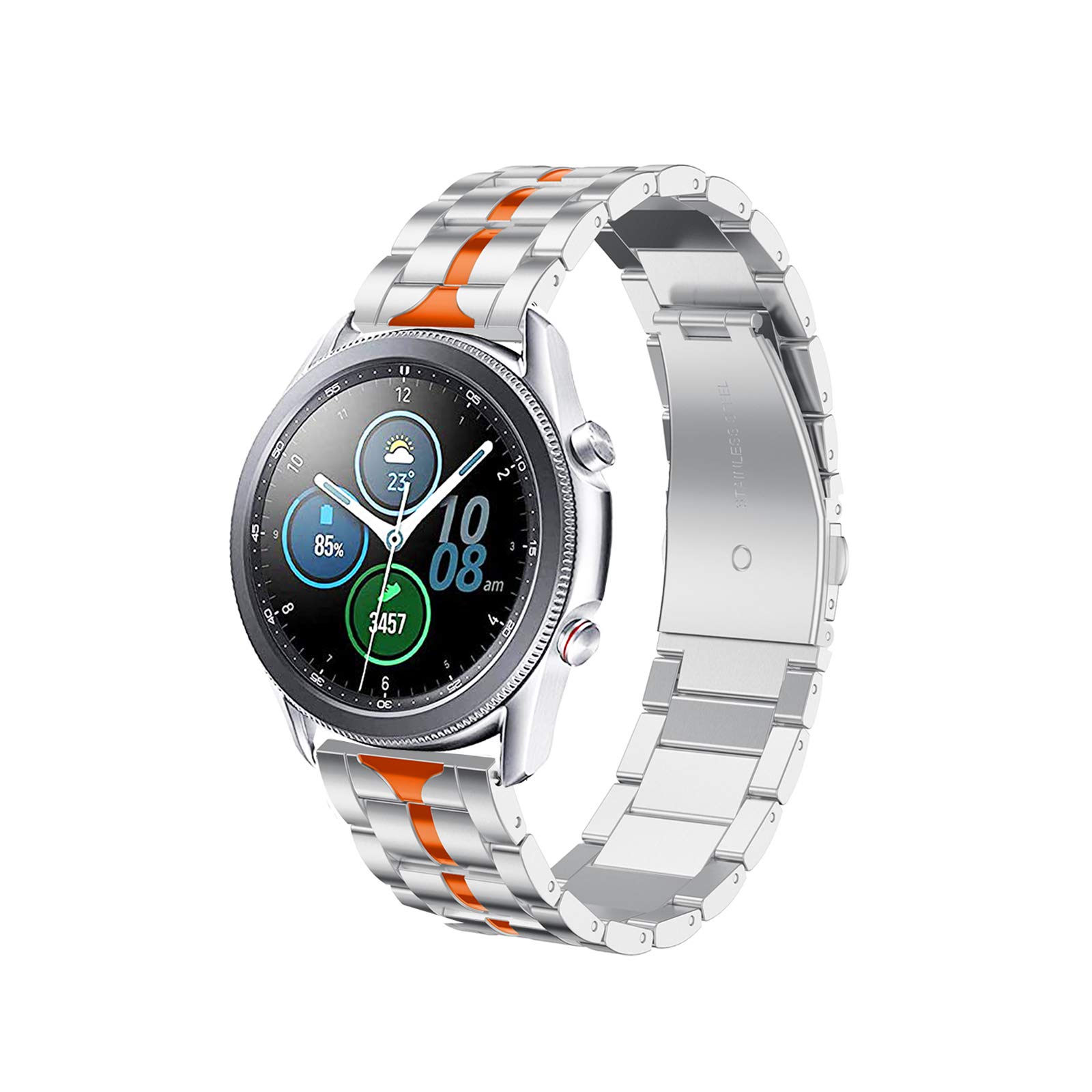 ایگرد | قیمت و خرید Yeejok Metal Watch Bands Compatible for Samsung Galaxy  Watch 3 45mm 46mm /Samsung Gear S3 Frontier/Classic, Garmin Venu 2, Vivoactive  4 22mm Enameled Stainless Steel Strap for