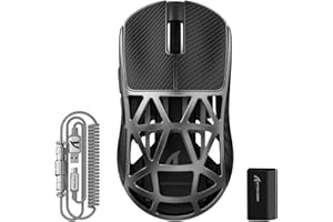 ATTACK SHARK R2PRO 45g Superlight Magnesium Alloy Mouse, PixArt PAW3950 Sensor, 42000DPI, 8000Hz Wireless Polling Rate, 2.4G/