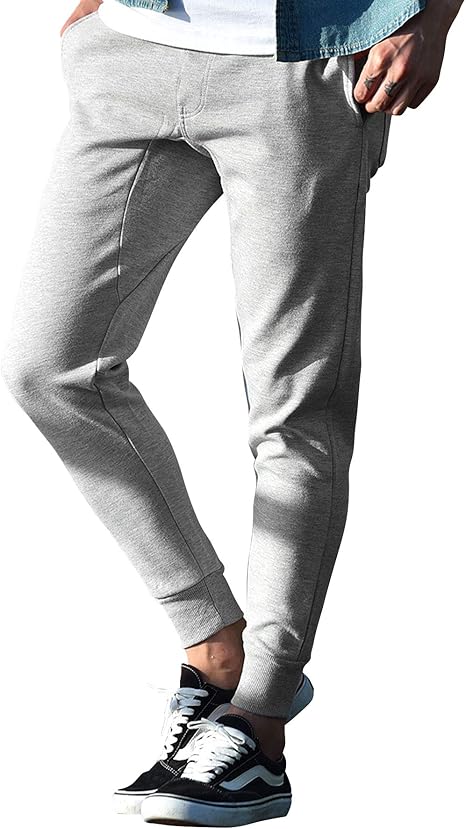 Amazon ルービック ジョガーパンツ メンズ スウェット スキニー スリム 細身 タイト ライン ストレッチ スポーツ おしゃれ Rubik パンツ 通販