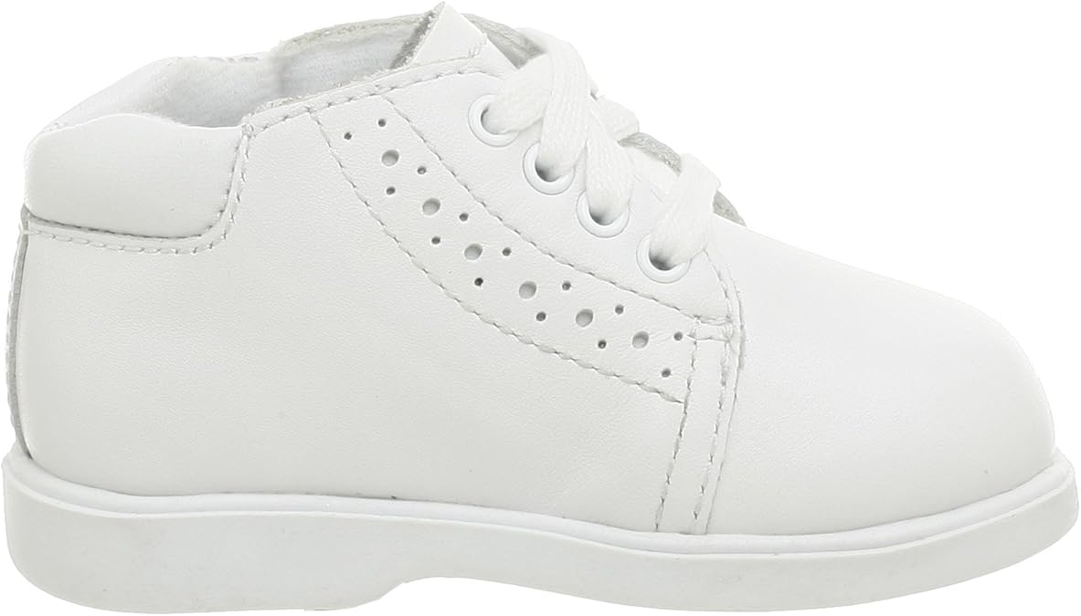 white hard bottom baby walking shoes