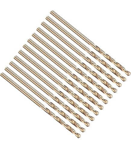 Forets Hélicoïdaux 1.5mm PATIKIL - Revêtus Titane (TiN), Acier Rapide M2, Pour Métaux Moyens Et Inox - Lot De 6 - 12