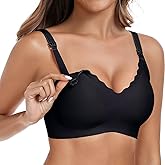 Vertvie Nursing Bras for Breastfeeding Seamless Comfort Maternity Bra Wireless Support Pregnancy Sleep Bralette Natural Shape