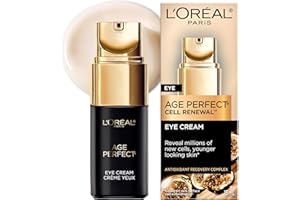 L'Oreal Paris Age Perfect Cell Renewal Anti-Aging Under Eye Cream, Vitamin E, Antioxidants, For Sensitive Skin, Dermatologist