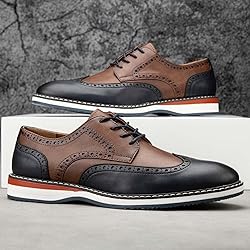 Meijiana Men's Oxfords Casual Dress Shoes Leather