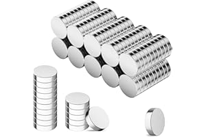 GBYMIUY 100PCS 10×2MM Round Refrigerator Magnets, Small Rare Earth Neodymium Magnets, Fridge, Office, Whiteboard, Durable Cute Magnets
