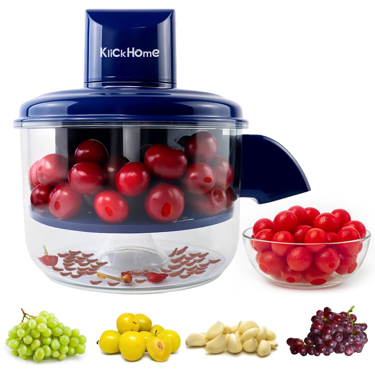 Photo 1 of KlickHome - Garlic Peeler Machine, Rechargeable Electric Peeler Machine, Fruit Peeling Tool for Small Fruits Fast Skin Remover for Grapes, Cherry, and other small Fruits, Portable Peeler