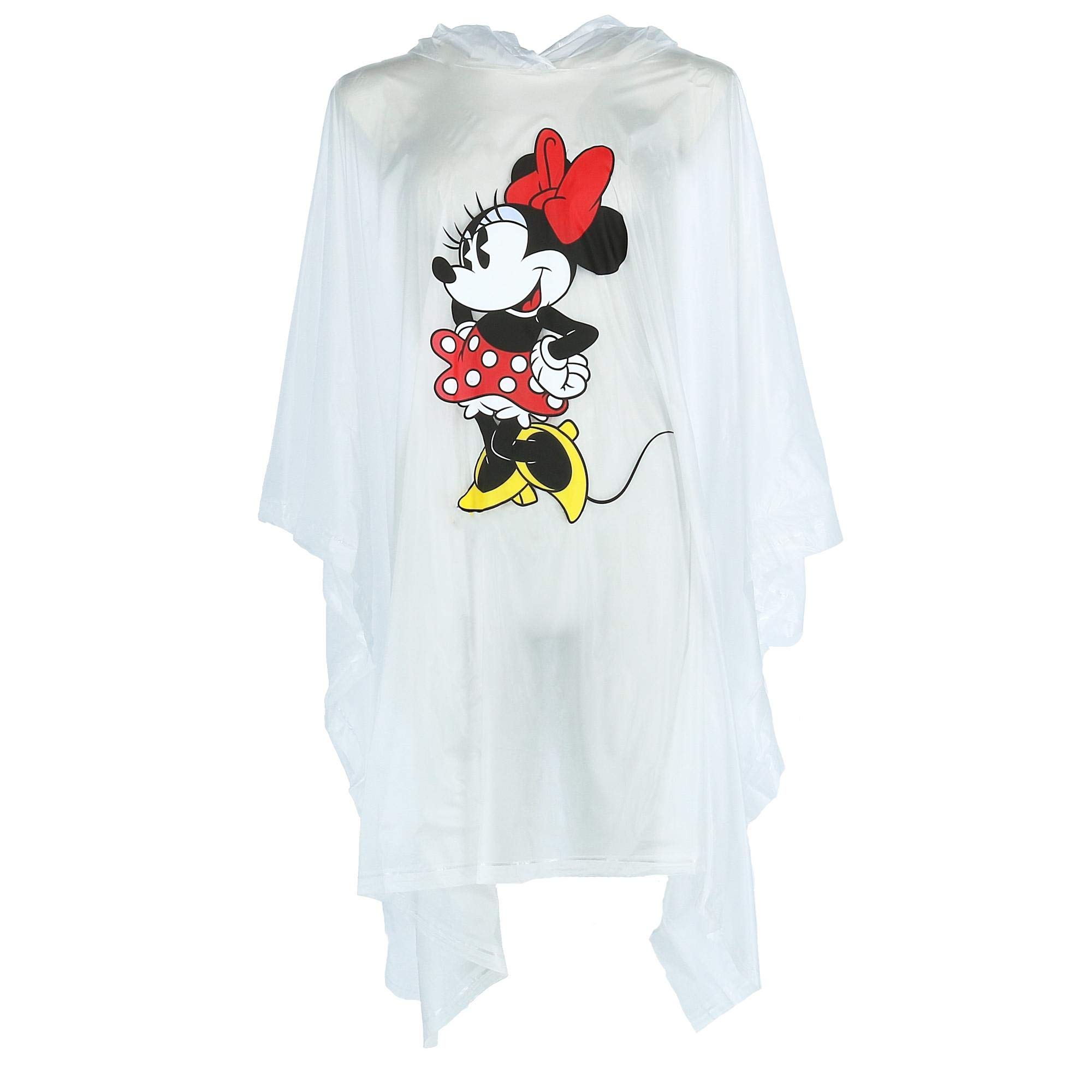 Jerry Leigh Disney Classic Minnie Mouse Rain Poncho, Clear