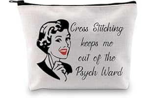 GJTIM Needleworker Gift Sewing Lover Project Bag Cross Stitch Project Bag Accessories Case for Cross Stitch Lovers