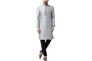 Sojanya (Since 1958, Men's Silk Blend Only Long Kurta.