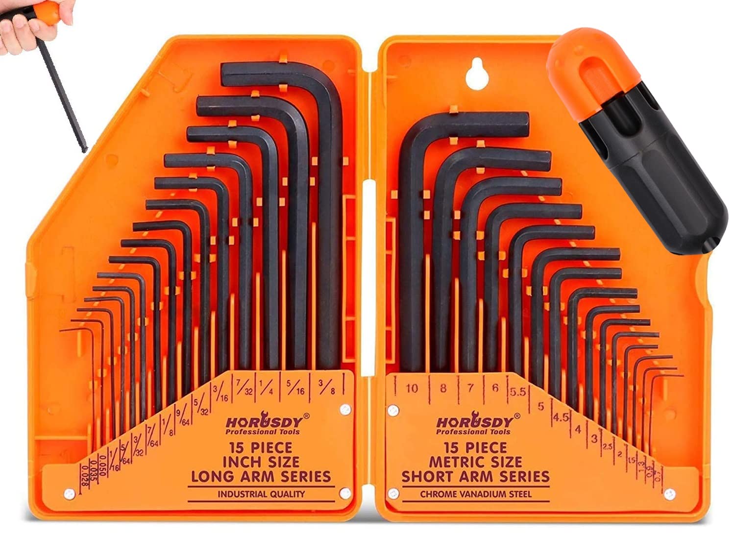35-Piece Allen Wrench Sets Metric and Standard Hex Key Set, Allen Key Set, MM
