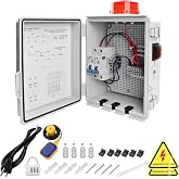 CINVEI Septic Control Panel with Septic Alarm, Pump Circuit Breaker, 14 AWG Power Cord, Float Switch, High Water Septic Tank Alarm with Flashing Lights, 110 DB Audible for Efficient Warning