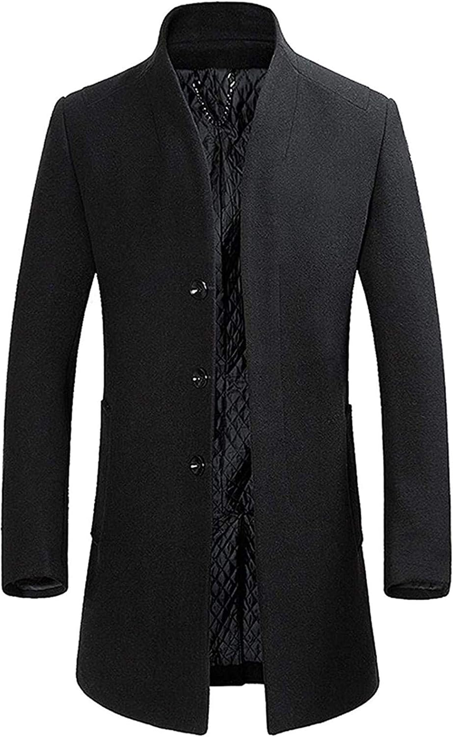 mens mid length wool coat
