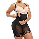SHAPELLX Tummy Control Shapewear Faja Colombianas Side Zipper Body Shaper Plus Size Postpartum Bodysuit With Butt Lift