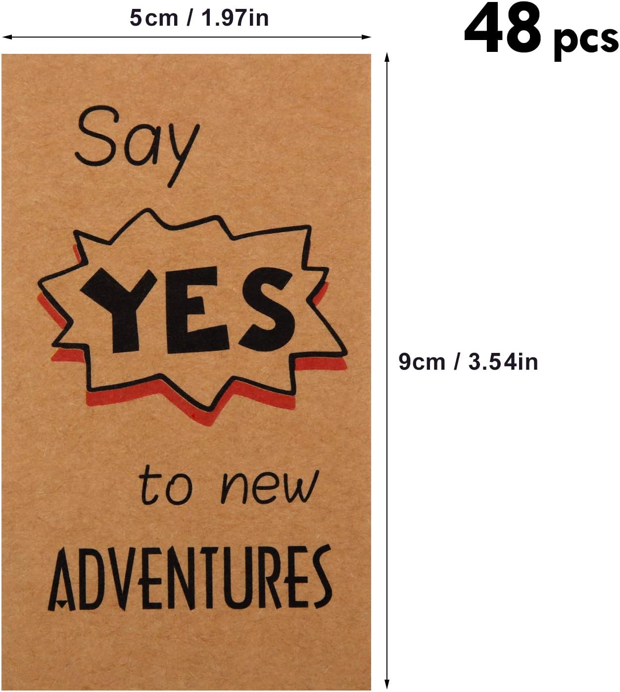 Motivational Quote Cards Mini Kraft Inspirational Cards Gratitude Encouragement Cards for Home Office School Supplies 24 Styles (48) - Image 4