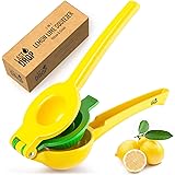 Last Drop Premium Lemon Squeezer - Easy To Squeeze 2-in-1 Lemon Juicer & Lime Squeezer - Manual Citrus Squeezer To Get Every 
