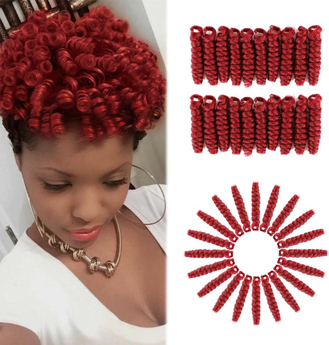 HairPhocas 5 Pack 10 inch Toni Short Jumpy Wand Curl Weave Crochet Braids Afro Curl Synthetic Hair Extensions for Women (8mm)#BUG