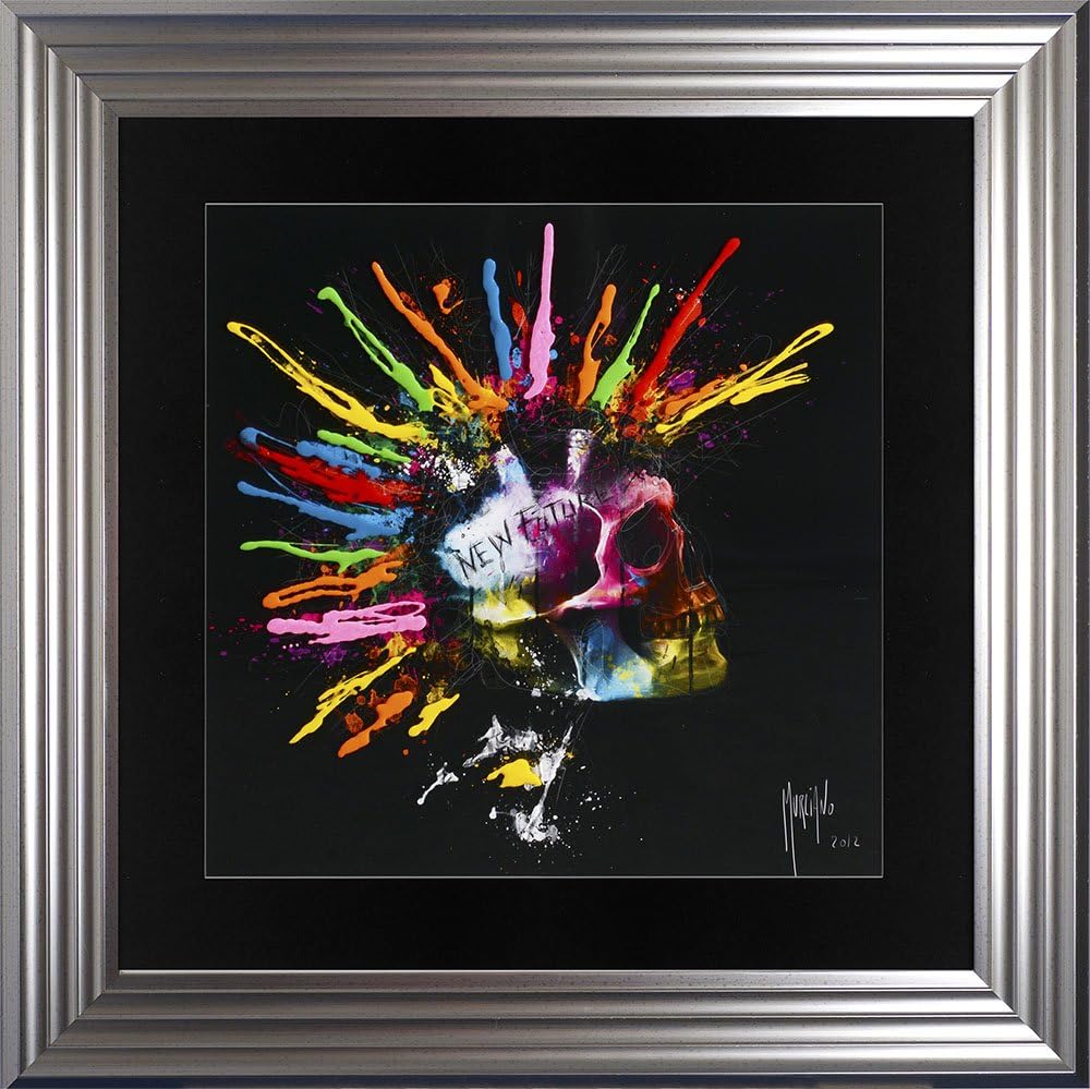 Liquid Glass - NEW FUTURE Picture by Patrice Murciano 75cm x 75cm (Silver Frame)