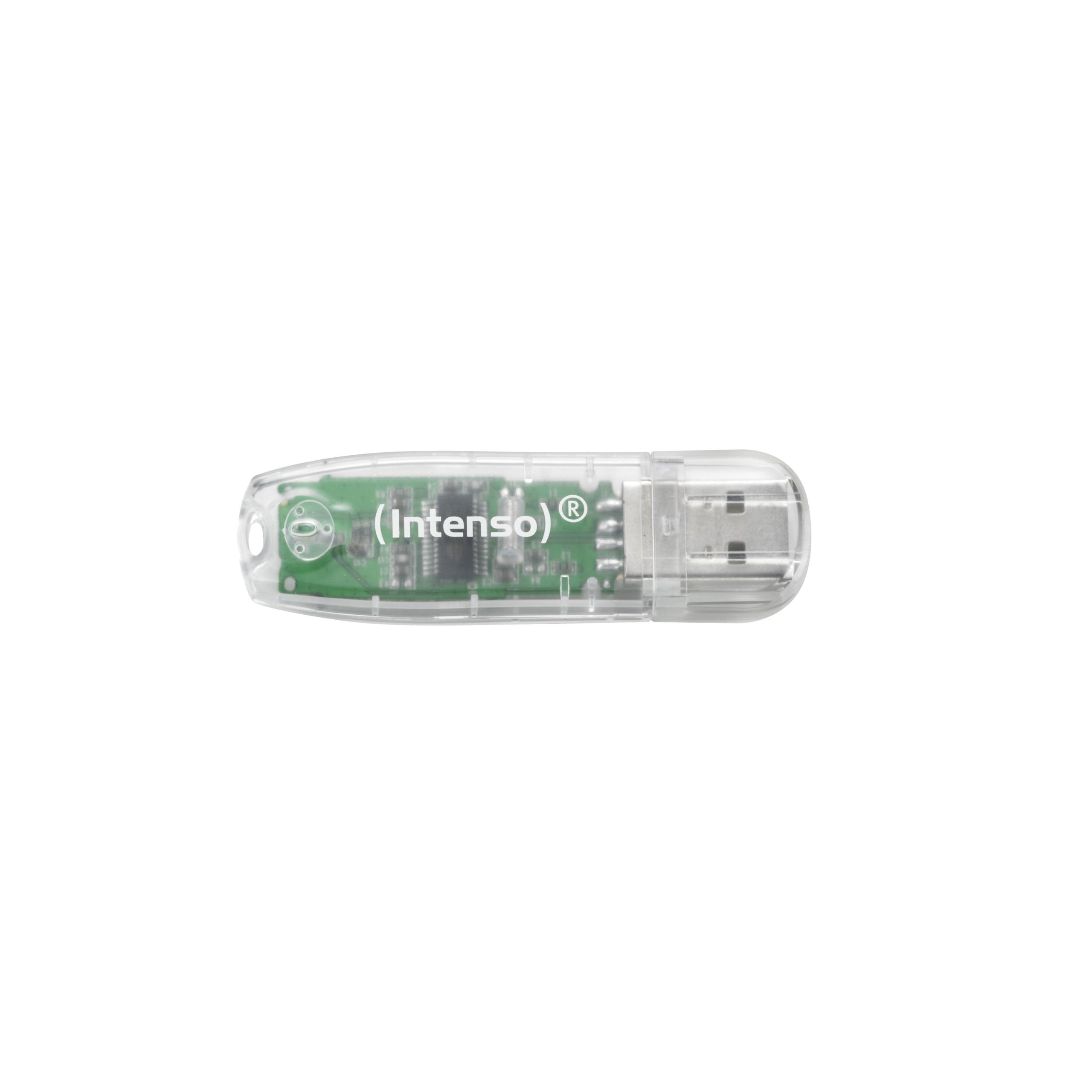 Intenso 3502480 32GB Rainbow USB 2.0 Flash Drive - Transparent