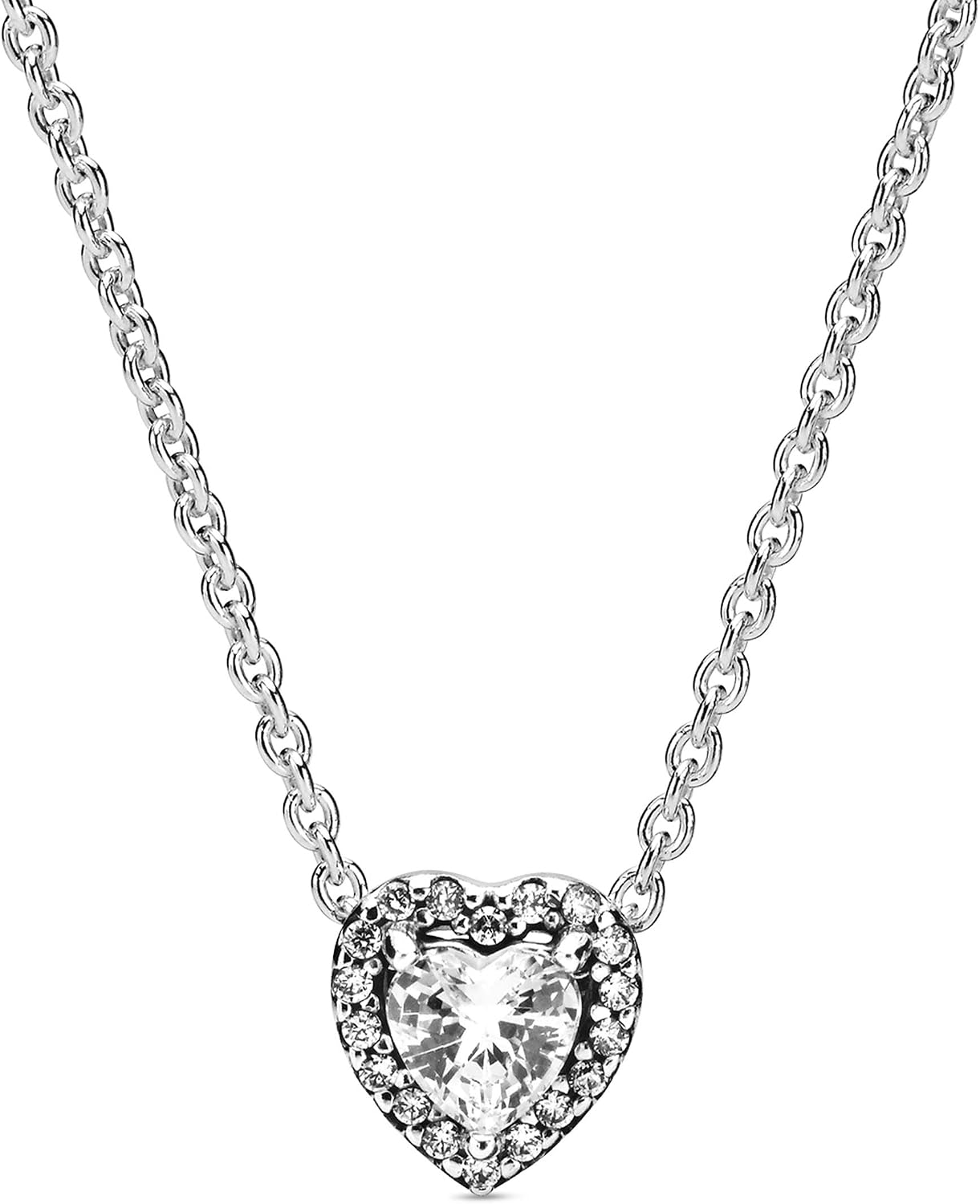 Heart Necklace Silver Pandora Flash 