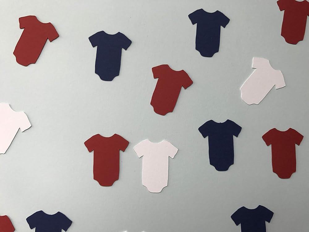 red white and blue baby shower decorations