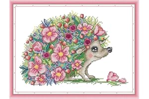 Funcrostitch Counted Cross Stitch Kits for Beginners,14ct Unprinted Pattern