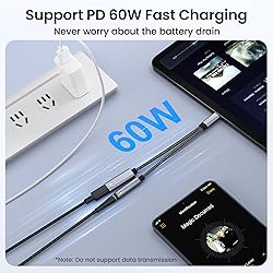 USB Type C to 3.5mm Headphone and Charger