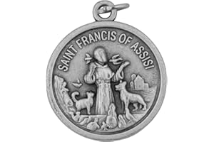 Venerare Traditional Catholic Saint Medal (Saint Francis Pet Medal, Round)