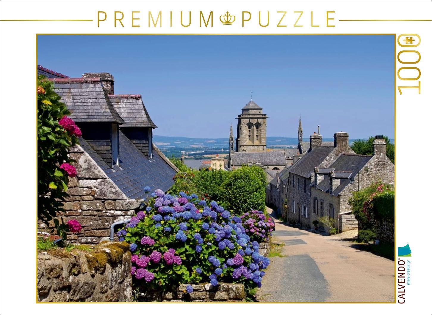 CALVENDO Puzzle Rue Saint-Maurice in Locronan, 1000 pieces, laying size 64 x 48 cm, photo puzzle image by Thomas Polske