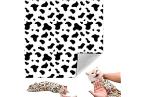 Cat Grooming Wrap, Self-Adherent Soft Cat Blanket to Wrap, Nail Clipping, Anti-Bite, Anti-Scratch, Anti-Escape Calming Wrap f