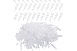 500 Pcs Micro Plastic Tube, 1.5 ml Centrifuge Tube Micro Test Tubes Plastic Test Vials with Lids for Laboratory