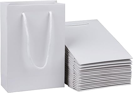 white gift bags wholesale